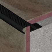 Protectie treapta rotunda din aluminiu, vopsita in camp electrostatic - LRA105