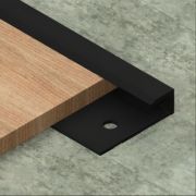 Bagheta capat perforata pentru SPC, din aluminiu vopsit electrostatic - TVE057