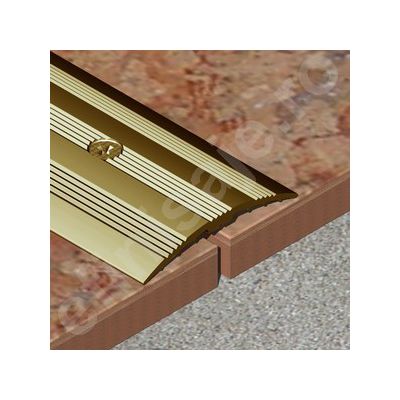Trecere Prolux lata arcuita cu striatii din aluminiu eloxat - PSG419
