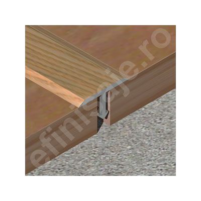 Profil T Prolux din aluminiu sublicromat in nuante lemnoase - TLC208
