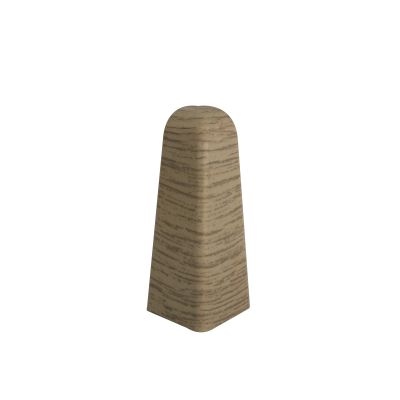Set 2 buc. colt exterior pentru plinta MDF culoare stejar alb