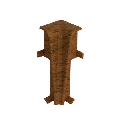 Set 2 buc. colt interior pentru plinta MDF culoare stejar maroniu roscat