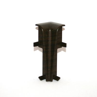 Set 2 buc. colt interior pentru plinta MDF culoare lemn maroniu de esenta tare