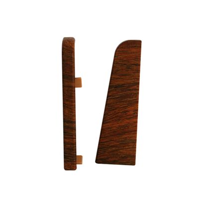 Set 2 buc. capac stanga / dreapta pentru plinta MDF culoare maroniu roscat universal