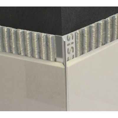 Bagheta minimalista din aluminiu ptentru colt exterior, A=10mm, L=2, 5m - EAD100