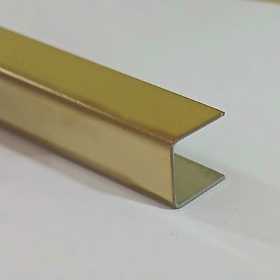 Profil U decorativ din inox, A=10mm - UPI100