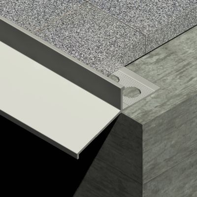 Profil picurator XL pentru terasa, din aluminiu eloxat - LST100