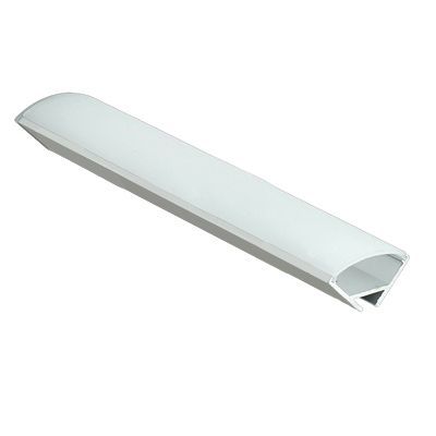 Profil LED pentru colt din aluminiu anodizat cu dispersor din policarbonat, 16. 4x16. 4 mm - PRO232